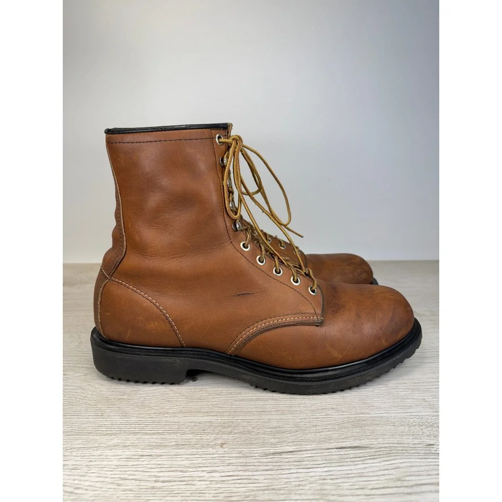 Red Wing SuperSole 2233 Brown Leather Steel Toe 8 Inch Work Boots USA Size 11